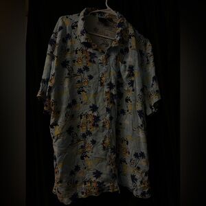 Men's Casual Beach Print Shirt